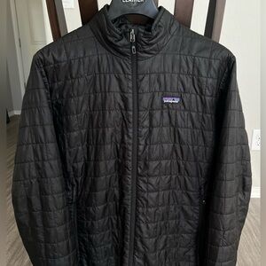 Patagonia Nano Puff Jacket Men’s XL Quilted Puffer Coat Black Great Condition